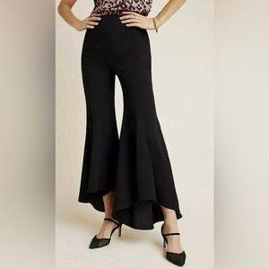 Anthropologie Black Flared Trousers